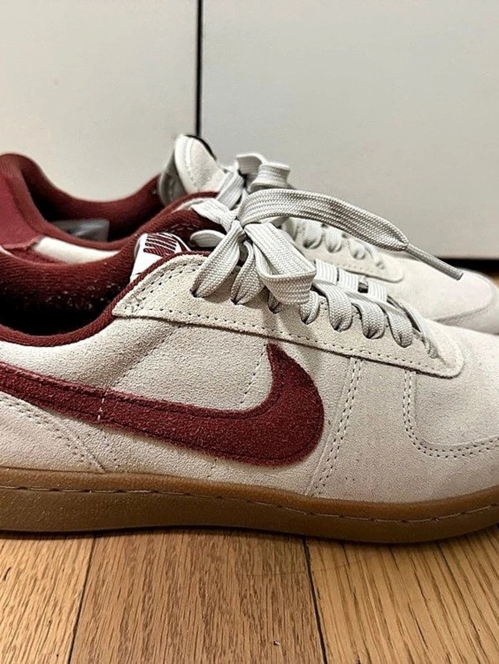 Nike Field General Suede 'Light Bone Dark Team Red' Sneakers